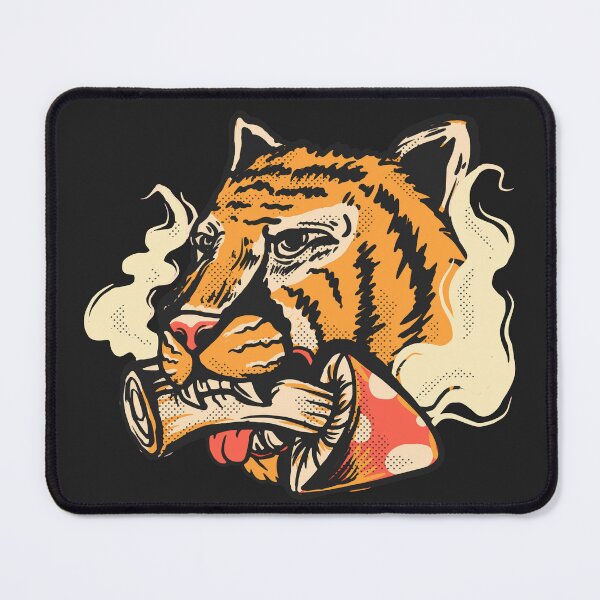 Item preview, Tiger and Shrooms designed and sold by machmigo.