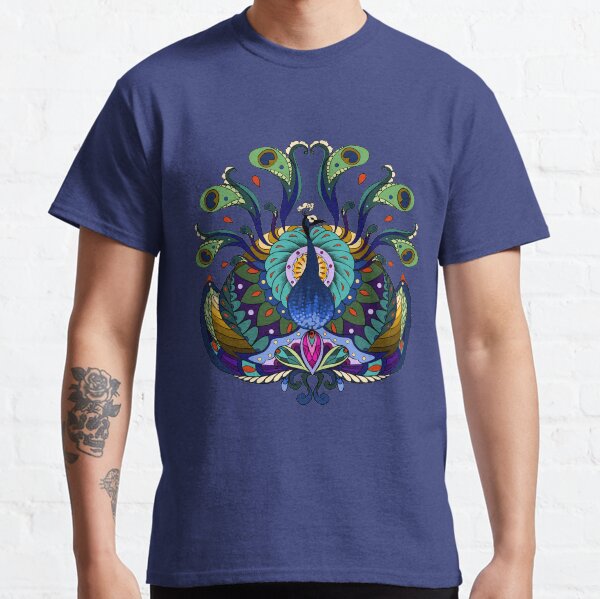 Peacock Mandala - Cool Classic T-Shirt