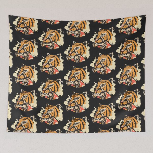 Item preview, Tiger and Shrooms designed and sold by machmigo.