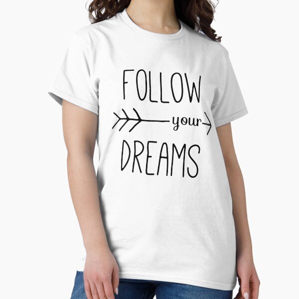 Item preview, Follow Your Dreams Typography Arrow Quote designed and sold by blueskywhimsy.