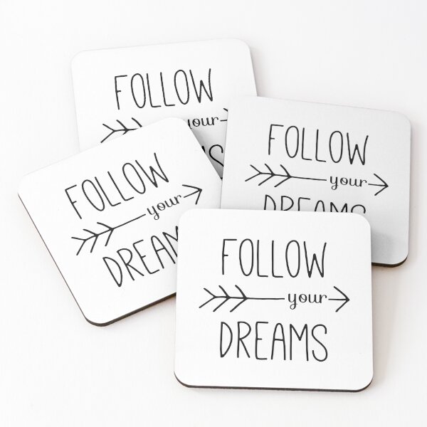 Item preview, Follow Your Dreams Typography Arrow Quote designed and sold by blueskywhimsy.