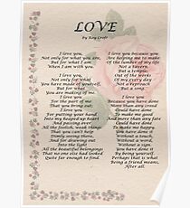Love by Roy Croft Poster