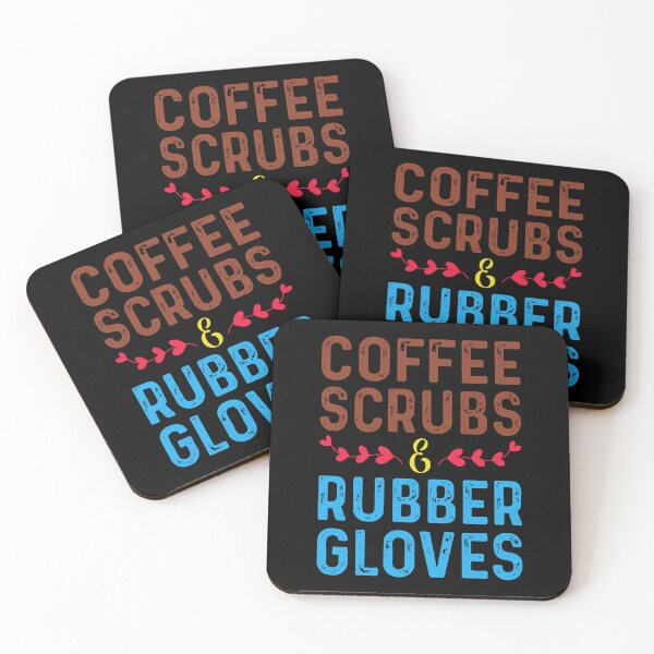 Item preview, Coffee, Scrubs Rubber Gloves Nursing designed and sold by GreenFarm2022.