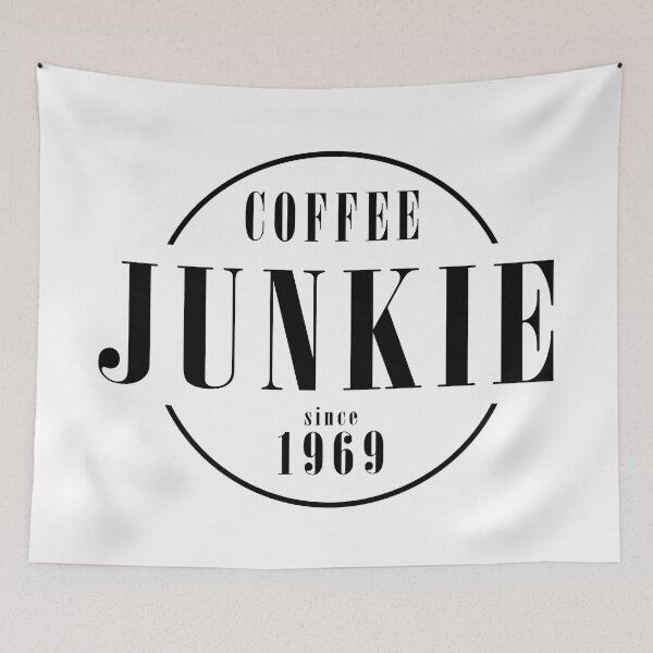 Item preview, Coffee Junkie since 1969 designed and sold by AlfabetDesign.