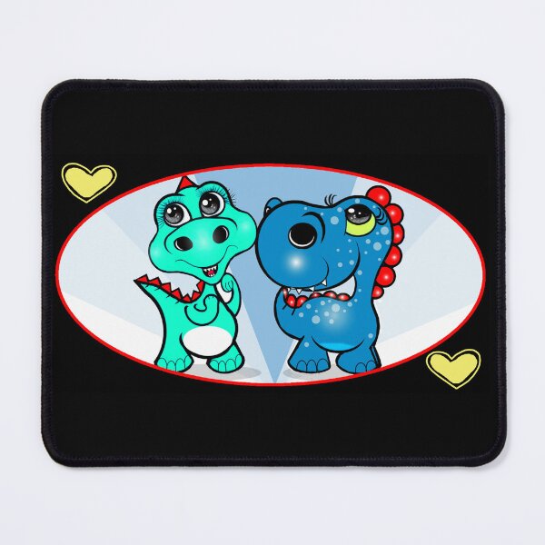 Item preview, They are bosom buddies - Happy Dinosaurs designed and sold by Shirley cute art .