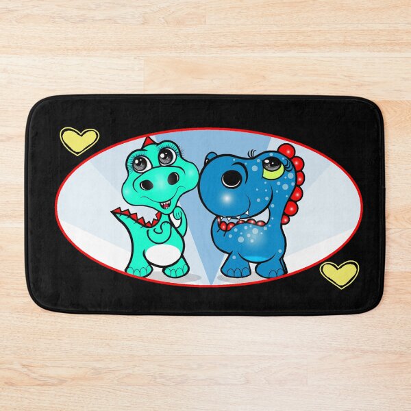 Item preview, They are bosom buddies - Happy Dinosaurs  designed and sold by Shirley cute art .