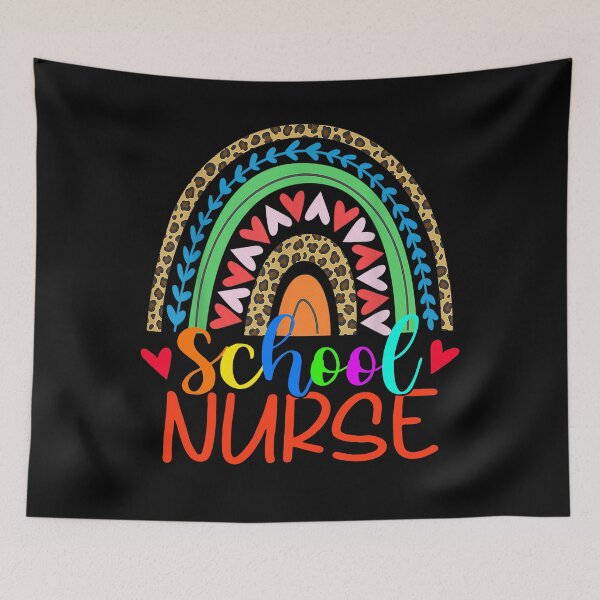 Item preview, Cute Rainbow Leopard Print School Nurse Back To School designed and sold by GreenFarm2022.