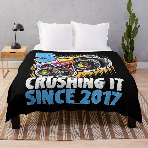 Item preview, 5 Crushing It Sin.ce 2017 Mon.ster Truck 5th Birthday Boys designed and sold by CONCEPCION654.