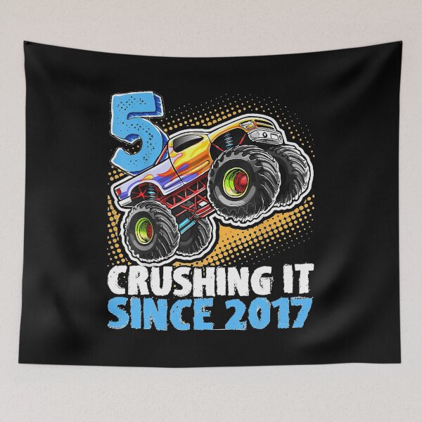 Artikelvorschau, 5 Crushing It Sin.ce 2017 Mon.ster Truck 5th Birthday Boys entworfen und verkauft von CONCEPCION654.