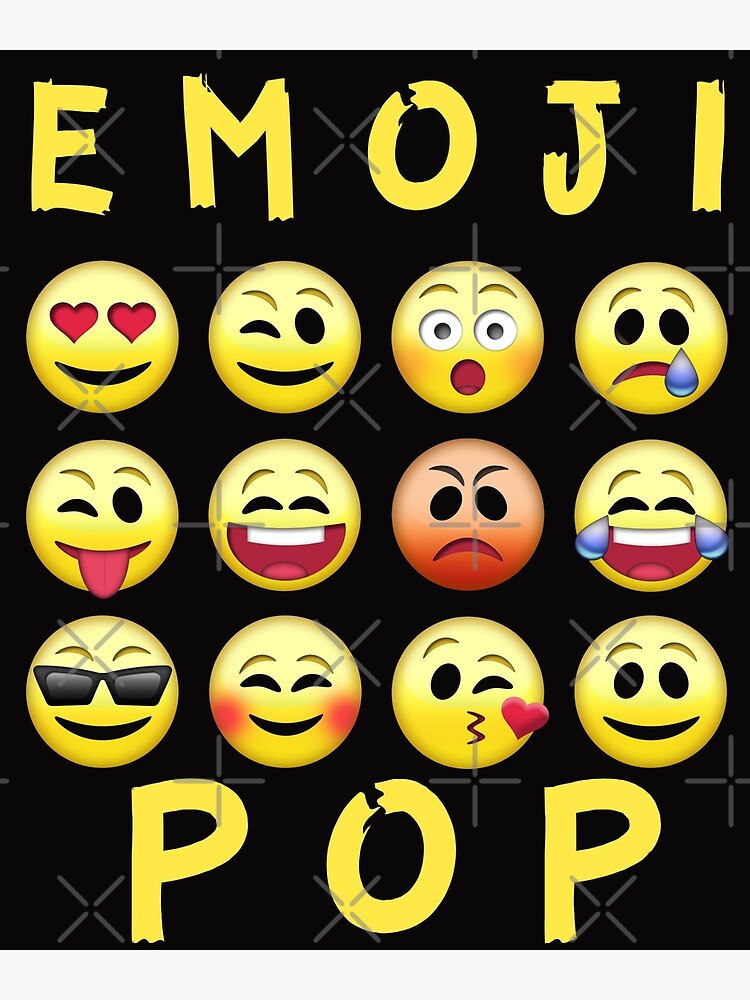 Emoji Pop Funny Emojis Emoticons Poster For Sale By Mattades