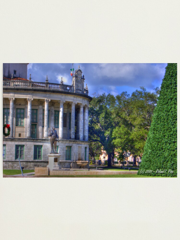 Alternate view of Xmas at City Hall Photographic Print