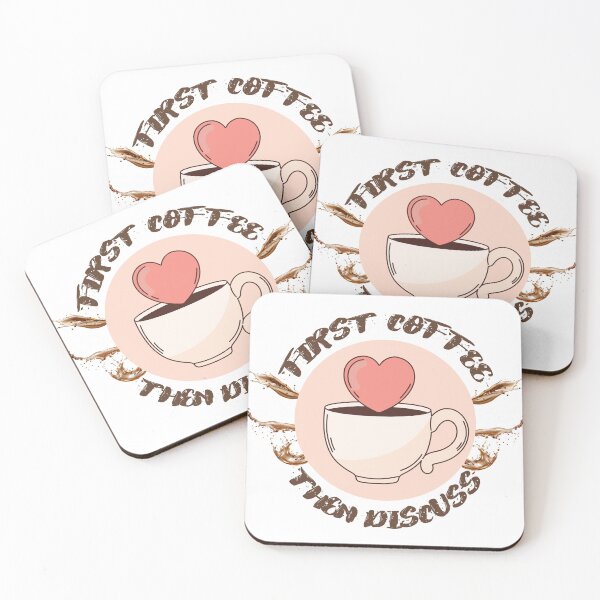 Item preview, First Coffee Then Discuss designed and sold by MoEndomey.