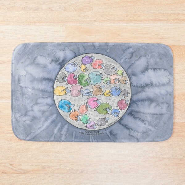 Item preview, Counting sheep under a midnight moon designed and sold by ChillonLeachArt.