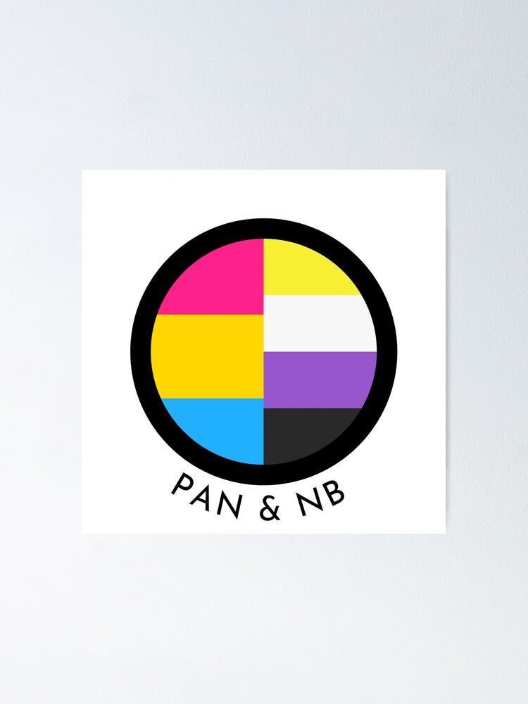 "Pan and Nonbinary Pride Flags" Poster by FallenFeline Redbubble