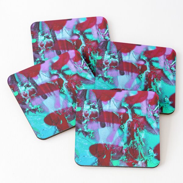 Item preview, Decorative colorful textured background - modern abstract red turquoise pattern designed and sold by fowons.