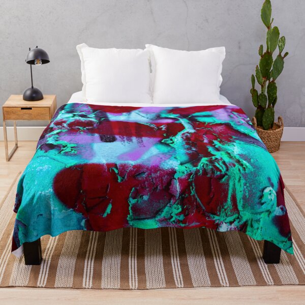 Item preview, Decorative colorful textured background - modern abstract red turquoise pattern designed and sold by fowons.