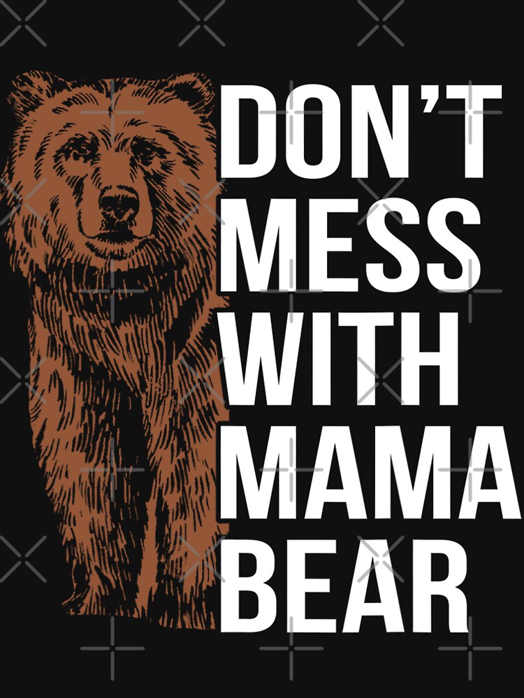 Mom Bear With Cubs Vintage Sunset Retro Family Of T-Shirt