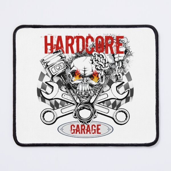 Item preview, Hardcore Garage - Skull Crossed Wrenches and Pistons designed and sold by Wilcox PhotoArt.