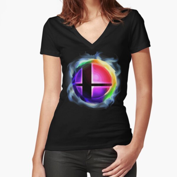 Smash Ball Fitted V-Neck T-Shirt