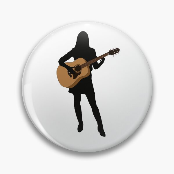 Item preview, mujer, silueta, guitarra acústica, jugador designed and sold by limitLIS.
