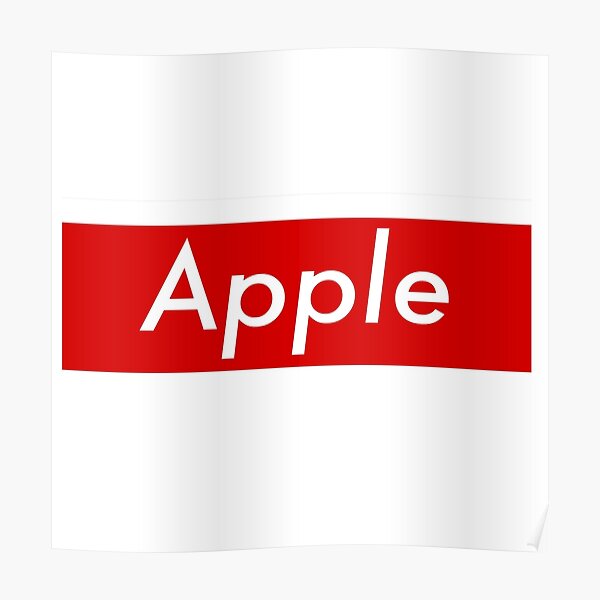 Supr eme Apple Box Logo Poster