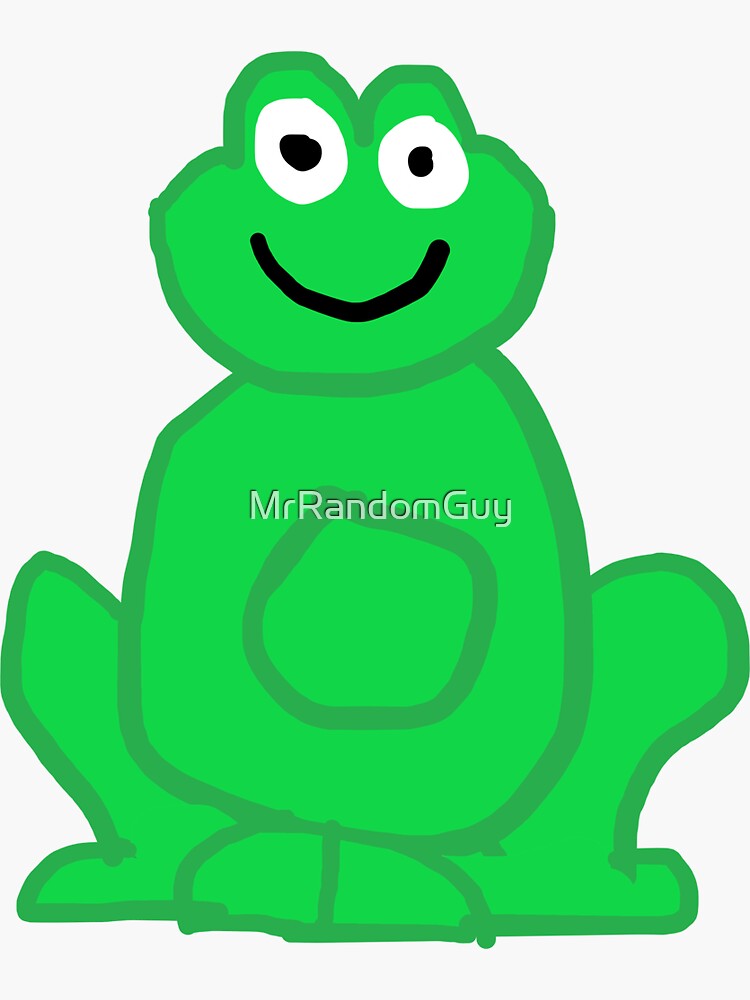 "Normal Frog" Sticker by MrRandomGuy Redbubble
