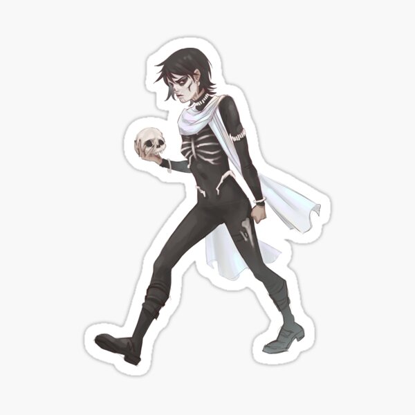 Item preview, Angry necromancer Harrow Nonagesimus sticker designed and sold by NoraFae.