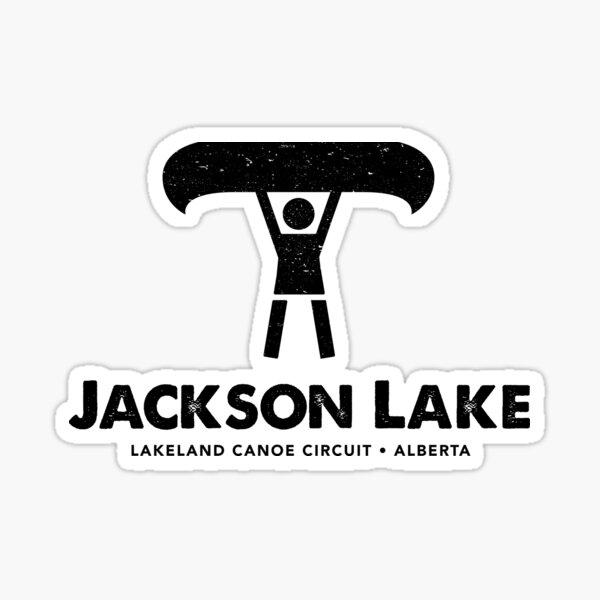 "Jackson Lake, Albeta • Lakeland Canoe Circuit" Sticker for Sale by