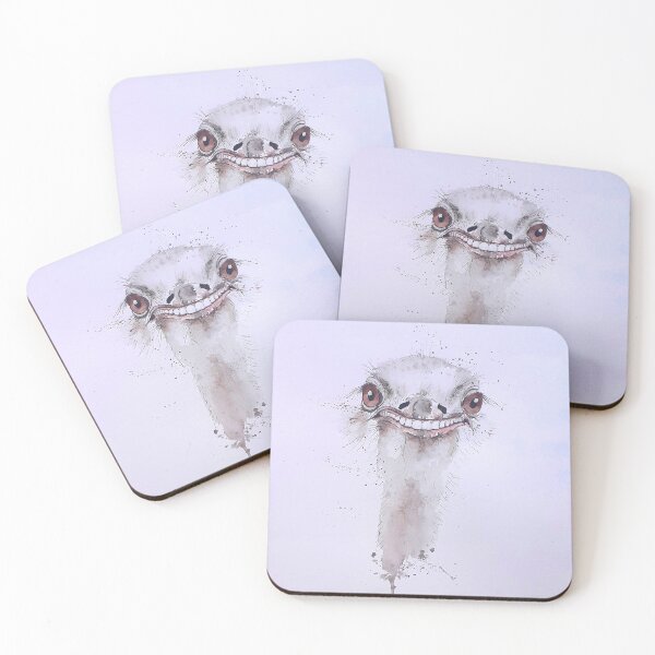 Item preview, Smiling Ostrich in watercolor designed and sold by Andreja's shop.