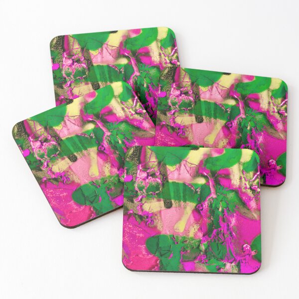 Item preview, Decorative colorful green pink textured background - modern abstract pattern designed and sold by fowons.