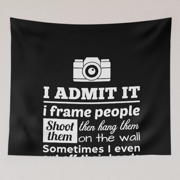 Item preview, Shoot Frame Hang People Camera Photographer T-Shirt designed and sold by TobyLewis1592.
