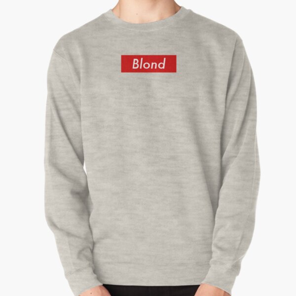 Supr eme Blond Box Logo Frank Ocean Pullover Sweatshirt