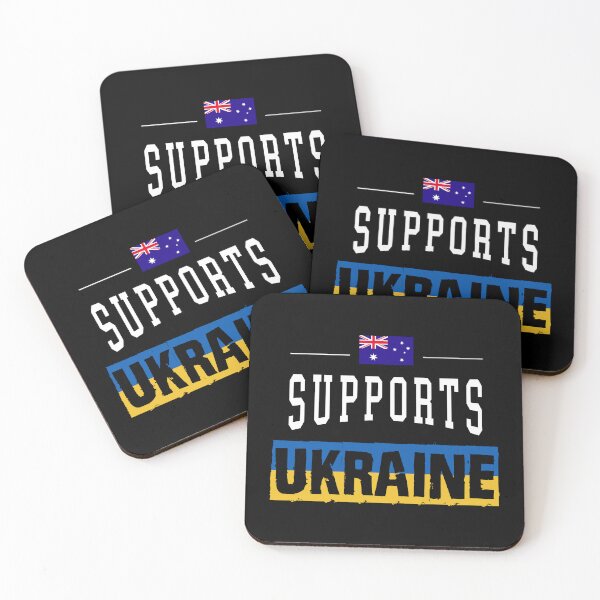 Item preview, Australia supports Ukraine designed and sold by Madtwins.