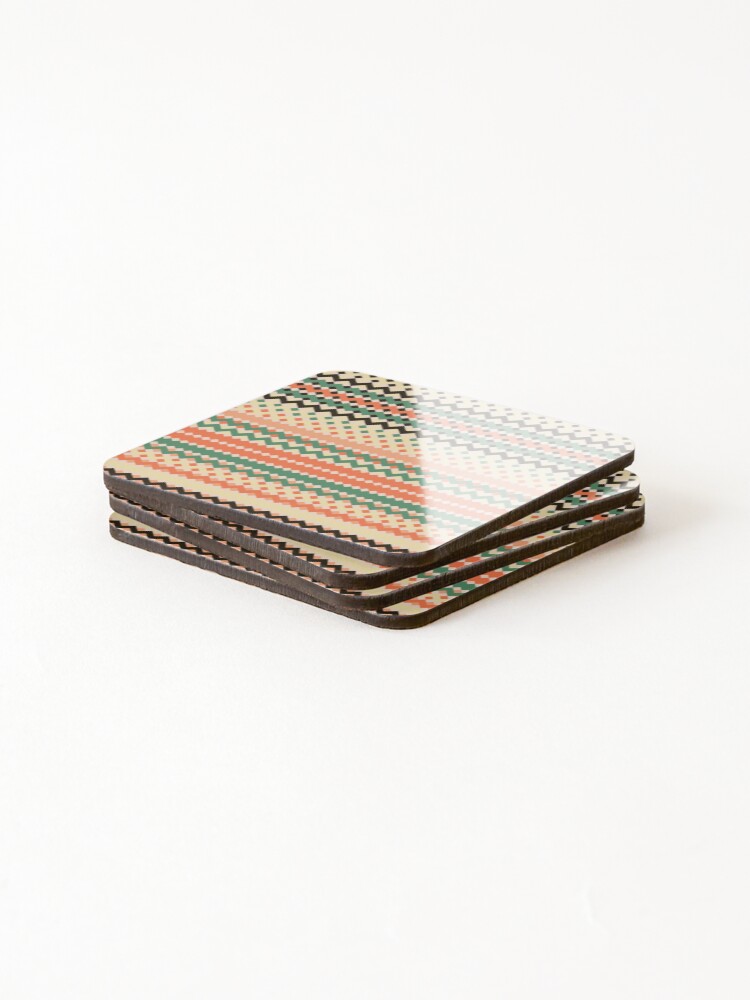 Thumbnail 4 of 5, Coasters (Set of 4), Sawtooth 20 designed and sold by genpythonart.