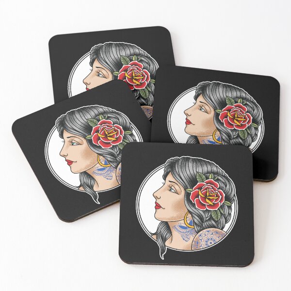 Item preview, Classic Tattooed Lady Pin up Traditional Tattoo  designed and sold by SevenRelics.