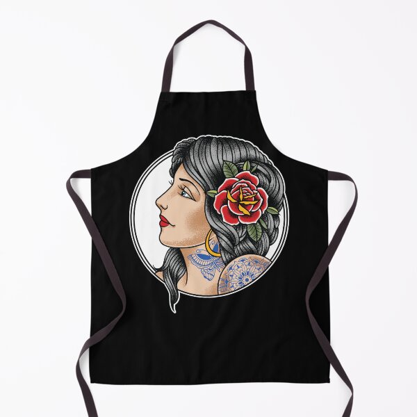 Item preview, Classic Tattooed Lady Pin up Traditional Tattoo designed and sold by SevenRelics.
