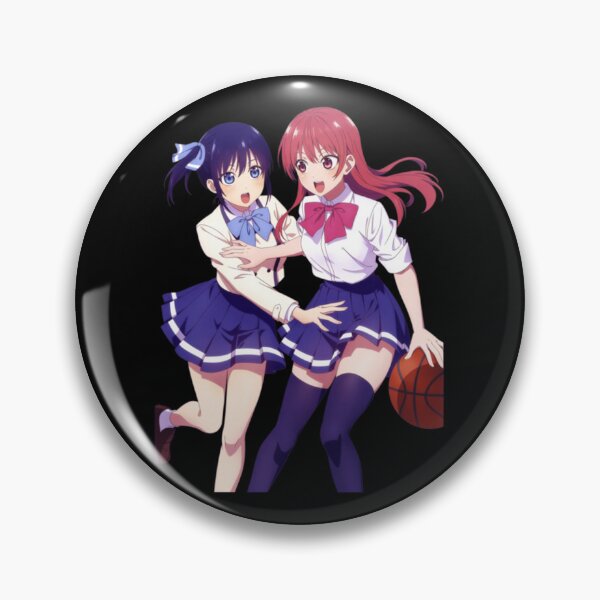 Artikelvorschau, Saki und Nagisa spielen Basketball - Kanojo mo Kanojo Classic. entworfen und verkauft von perysgseelig.
