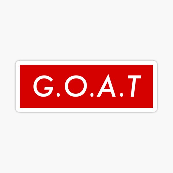 Supr eme GOAT Bogo Sticker