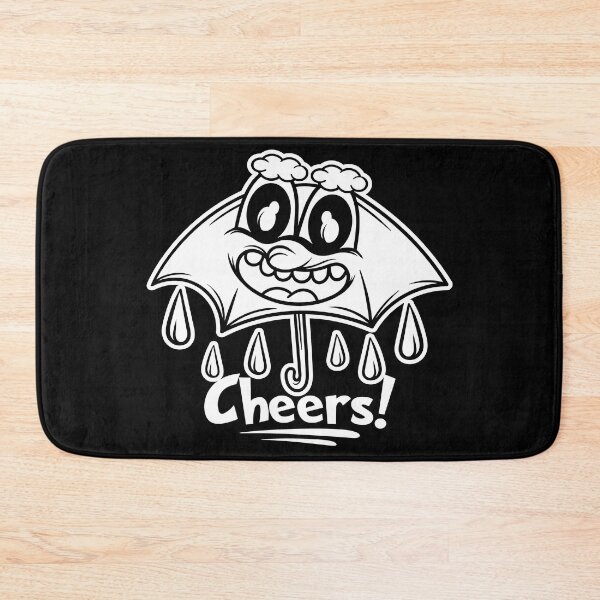 Item preview, Rainy Cheerss, happy, rain, cheer up, cheer, cute, rainy, cheerful, fun, weather, cartoon, cheers, love, rainy day, rainy  designed and sold by NAZIMNADIR.