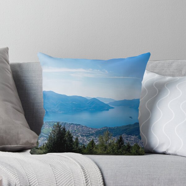 Item preview, View to Ascona and Italy with Maggia delta from Cardada mountain, Switzerland designed and sold by pisces2386.