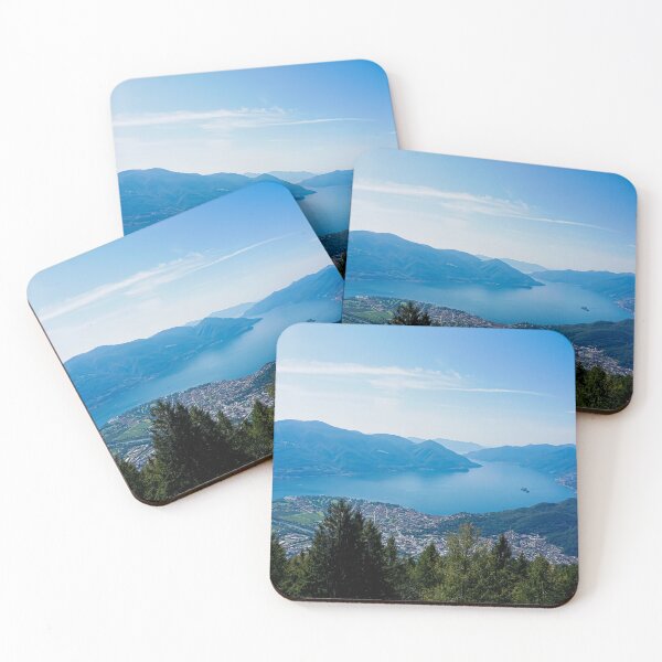 Item preview, View to Ascona and Italy with Maggia delta from Cardada mountain, Switzerland designed and sold by pisces2386.