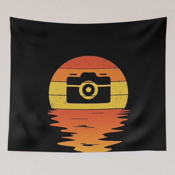 Item preview, Camera retro sunset vintage T-Shirt designed and sold by TobyLewis1592.