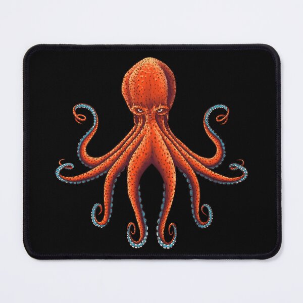 Item preview, Angry deep-sea red Kraken octopus in combat stance designed and sold by luckycrash.