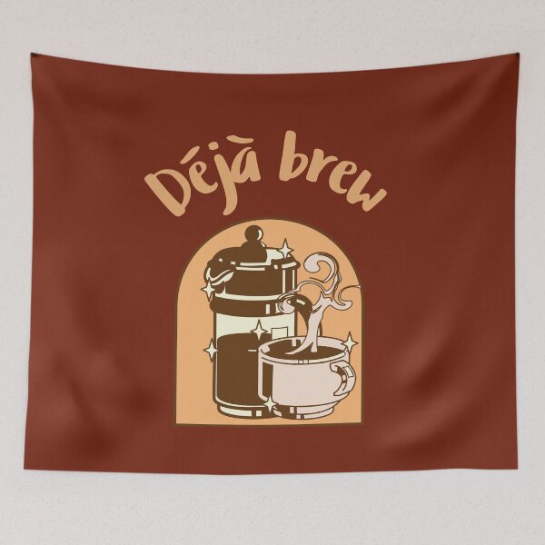 Item preview, Déjà Brew. The Perfect Coffee Invitation designed and sold by Rebel-Design.