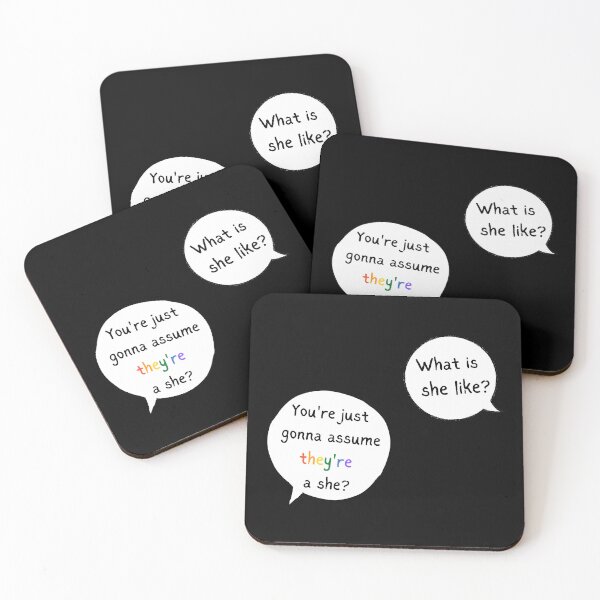Item preview, Heartstopper Nick quote, You're just gonna assume they're a she?, Heartstopper Nick and Charlie's quote designed and sold by FairyOfCherries.