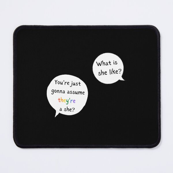 Item preview, Heartstopper Nick quote, You're just gonna assume they're a she?, Heartstopper Nick and Charlie's quote designed and sold by FairyOfCherries.