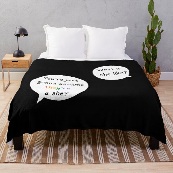Item preview, Heartstopper Nick quote, You're just gonna assume they're a she?, Heartstopper Nick and Charlie's quote designed and sold by FairyOfCherries.