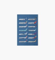 Airbus A380 Operators Illustration - Blue Version Art Board