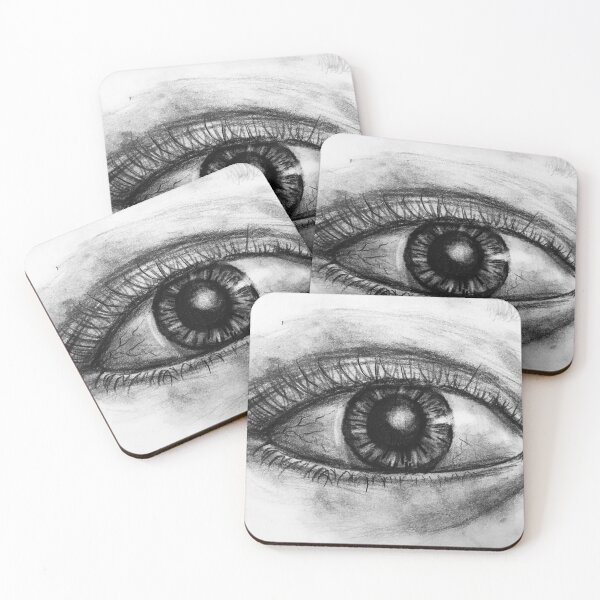 Item preview, eye in charcoal designed and sold by CaitlinzYinz.