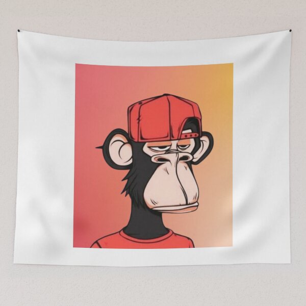 Item preview, Monkey NFT01 ,red hat Graphic  designed and sold by BabiDragon.